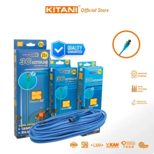 Kabel Antena dan CCTV Coaxial Kitani 3C Plug - Kabel Elektronik Terbaik SNI