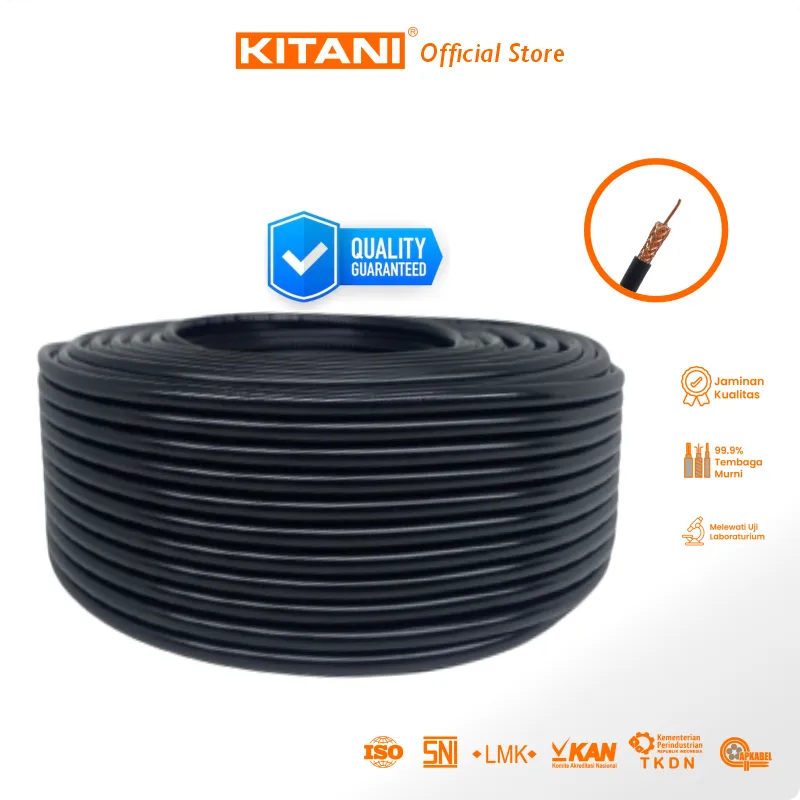 Kabel Antena CCTV Kitani 5C Meteran - Kabel Elektronik Terbaik dan SNI